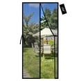 thumbnail image 1 of Puerta mosquitera magnética YRH 38x83 pulgadas, malla negra de alta resistencia, 1 of 6