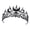 A, variant on Yammee Luxury Moon Tiaras Hairband Wedding Crowns Rhinestones Headpiece For Women Gothic Party Cosplay Costume Bride Accessories