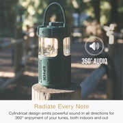 MEE audio lightSPKR Bluetooth Wireless Speaker + Camping Lantern IPX6 Water Resistant (Forest Green)