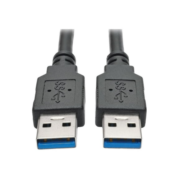 Tripp Lite 3 ft. USB 3.0 SuperSpeed A/A Cable (M/M), 28/24 AWG, 5 Gbps, Type-A to Type-A, Black, 3' (U320-003-BK)