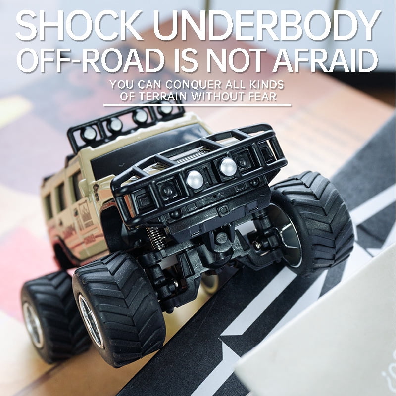 Bigfoot Monster Truck Off-Road Remote Control Car with Adjustable Speed, Lights, Shock Absorption, and Mobile Phone Control