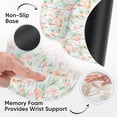 thumbnail image 3 of xianlin-Laptop Computer Gaming Mouse Pad with Wrist Rest Support,Ergonomic Memory Foam Mouse Mat,Non-Slip Rubber Base Office Work Desk Pad,Comfortable & Pain Relief (Watercolor Flowers), 3 of 4