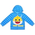 thumbnail image 4 of Baby Shark Boys 3 Piece Zip Up Hoodie Tee and Jogger Set, Toddler, 4 of 7