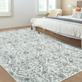 thumbnail image 2 of Haperlare Vintage Floral Distressed Rugs for Living Room Washable Non Slip Area Rugs Grey Stain-Resistant Rugs for Dining Room 9'x12', 2 of 7