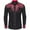 Red, variant on Men's Western Cowboy Shirts Long Sleeve Embroidered Shirts Slim Fit Casual Button Down Shirt With Pockets