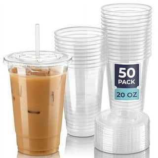 Ice cubes stored in plastic cups for cheap iced coffee. You just add the  coffee near the exit after you have paid.