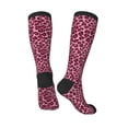 thumbnail image 4 of Haiem Rose Leopard Print Socks, Funny Novelty Crazy Design Cotton Socks Sports Socks Knee High Socks For Men, Women,1Pairs - Gift For Working Friends, 4 of 9