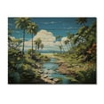 thumbnail image 3 of Designart "Palms at the Beach Tropical Serenity IV" Beach Print on Natural Pine Wood, 3 of 5