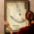 thumbnail image 6 of Captiva Vintage Map Prints Canvas, Florida Map Art Canvas, Canvas, Captiva Map City style vintage Canvas , Canvas Wall Art, Street Map Artwork Canvas, 6 of 6