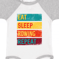 thumbnail image 4 of Inktastic Eat Sleep Rowing Repeat Boys or Girls Baby Bodysuit, 4 of 5