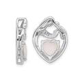 thumbnail image 2 of Sterling Silver Mother and Child Pendant Necklace with Lab-Created Opal and Chain, 2 of 4