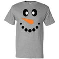 thumbnail image 3 of Inktastic Cute Smiling Snowman Face with Carrot Nose T-Shirt, 3 of 5