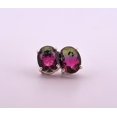thumbnail image 2 of 4.4ct Watermelon Tourmaline Sterling Silver Earrings, 2 of 10