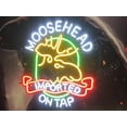 thumbnail image 2 of Queen Sense 24"x20" Moose Head Mooseheads Lager Beer Deer Imported On Tap LED Sign Light Neon Signs With Dimmer Party Home Wall Decor Lights W124MLBIOT-XLED, 2 of 4