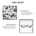 thumbnail image 6 of Leather Tissue Box Cover Square - Sketch Snake Mushroom Hedgehog Waterproof Tissue Box Holder Paper Case Organizer Dispenser for Modern Home Office Room Home Bathroom Decor, 6 of 7
