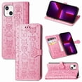 thumbnail image 1 of Funda Cartera FOXDOCK para iPhone 13 , Flip PU con Relieve de Gatos y Perros, Tarjetero y Soporte, 1 of 6