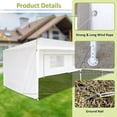 thumbnail image 4 of Tcbosik 10'x30' Party Canopy Tent, Outdoor Wedding Gazebo with 5 Removable Sidewalls, Heavy Duty Portable Camping Shelter, BBQ Pavilion Canopy for Cater Events, White, 4 of 9