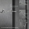 thumbnail image 3 of Adjustable Shower Head Extension Arm with Locking Set Screw Solid Brass Matt Angle Height Adjustable Easy to Install G/ Universal Connector Compatible (Matt ), 3 of 9