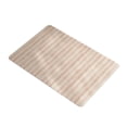 thumbnail image 1 of Diatomaceous Earth Bathroom Mat 60 cm x 40 cm Striped Pattern Polyester Quick Drying Stain Resistant Wear Resistant Non Slip, 1 of 6
