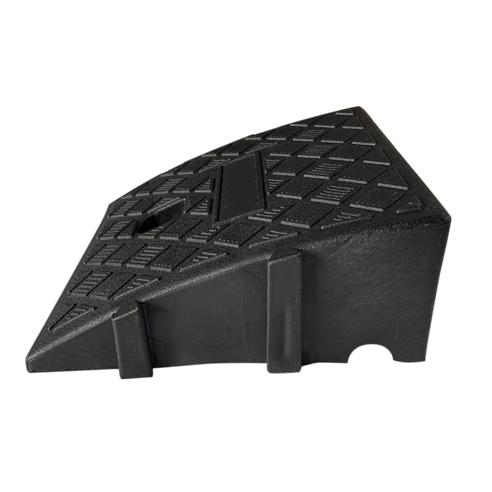 PIQU Curb Ramp Rubber Road Slopes Up The Climbing Aisle Along The Slope of The Road for Either Indoor or Outdoor use Color : Black, Size : 50x37x16cm