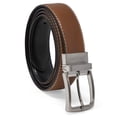 thumbnail image 1 of Cinturón Reversible de Cuero para Hombre Steve Madden Cognac Negro 38, 1 of 5