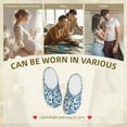 thumbnail image 7 of Wukai Winter Knit Hat and Socks Print Women's Indoor Bedroom Slipper Slip On Shoes, Unisex House Shoes with Anti-Skid Sole for Men, Gift for Women Men-46/47, 7 of 7