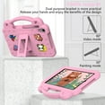 thumbnail image 6 of Cute Kids Case for Walmart Onn 8 Inch Tablet Case 2024 Model 100135923, EVA Rubber DIY Figures Handle Stand Lightweight Bumper Rugged Kids Friendly Case Cover for Onn 8 Inch Tablet, Pink, 6 of 9