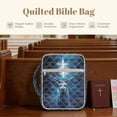 thumbnail image 4 of FOR U DESIGNS Deer Cross Print Bible Cover for Women Men Lightweight Bible Holder Case Reusable Bible Carrier Tote Bag Bible Protective with Handle and Zipper, 4 of 7