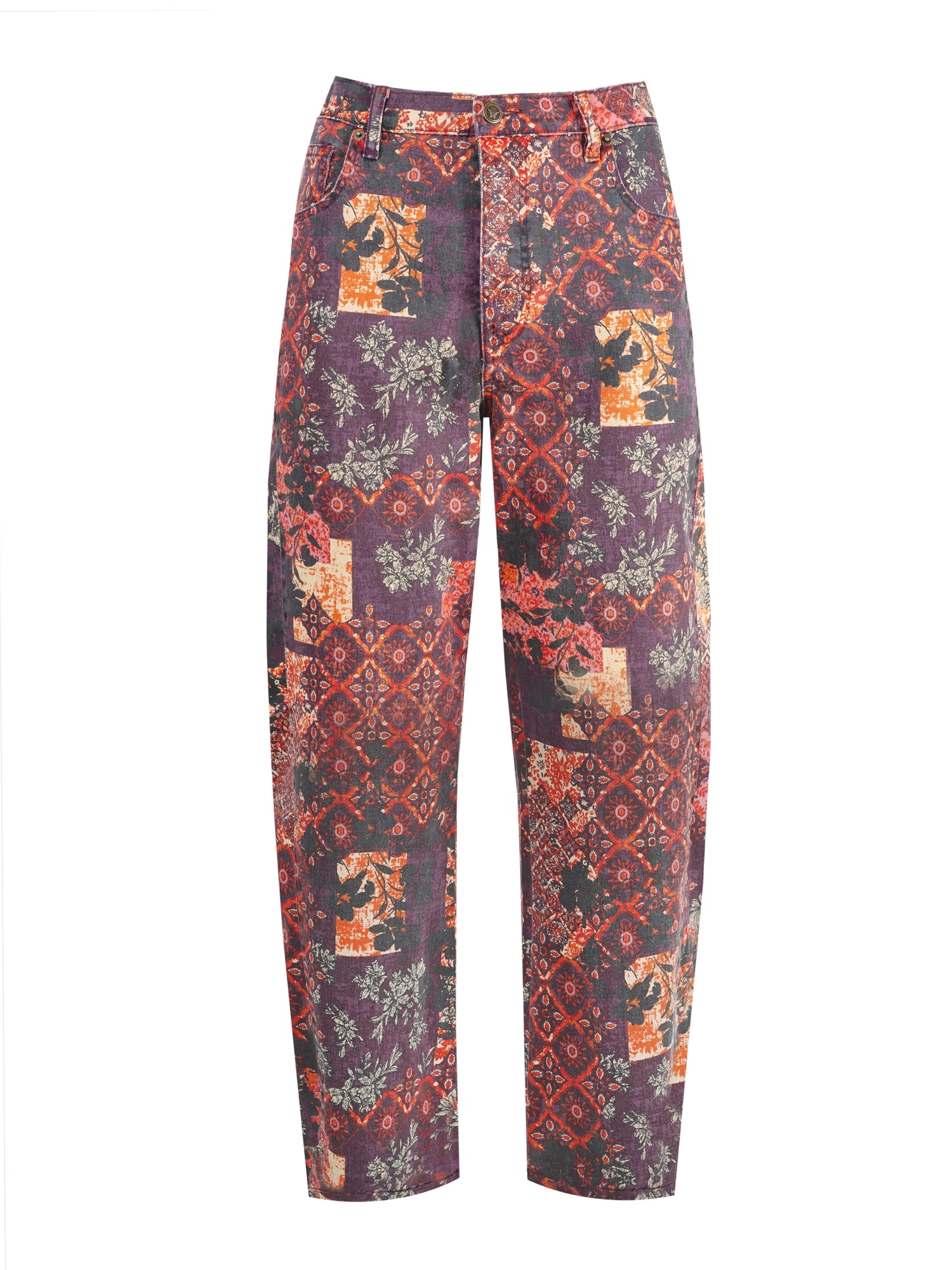 Jessica Simpson Women's and Women's Plus Myrtle Barrel Leg Jeans, Sizes 2-24W