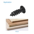 thumbnail image 5 of Tornillos de madera Uxcell M4 x 12mm Acero al carbono Óxido negro Paquete de 200, 5 of 5