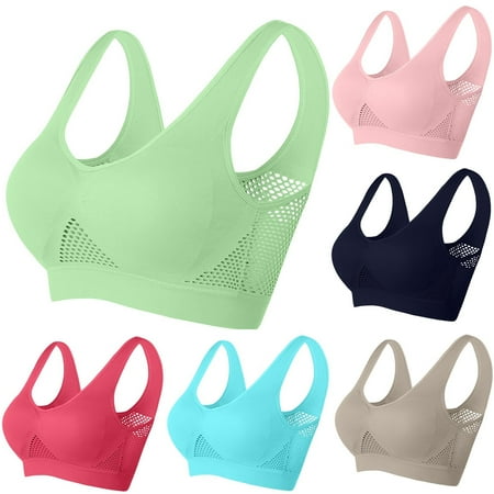 Sentmoon Bras for Women Wirefree Buttery Soft Push up Tshirt Bras Seamless Lift Breathable Side Support Sleep Sports Bra Delightful for Daily Commute Mint Green XL