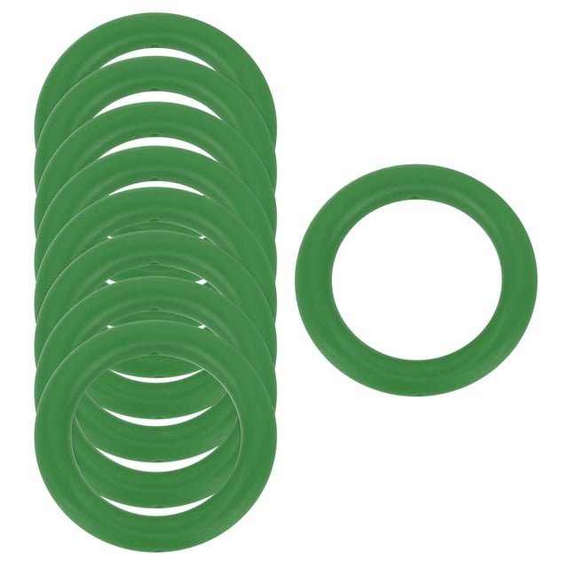 9 Pcs Silicone Bead Ring, 65mm Silicone Bead Loop with 2 Hole, Light Green