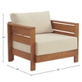 thumbnail image 3 of Barton Weather-Resistant Outdoor Patio Arm Chair Set of 2 with Stain and Fade-Proof Cushions, 3 of 8