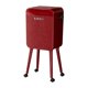 thumbnail image 1 of Cubo de basura tipo prensa con ruedas, base alta con ruedas giratorias, cubo de basura Rojo, 1 of 9