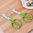 thumbnail image 4 of NETSENG Quail Egg Scissors, Stainless Steel Quail Egg Scissors, Small Egg Scissors, Quail Egg Opening Scissors, Stainless Steel Egg(2pcs, Green), 4 of 5