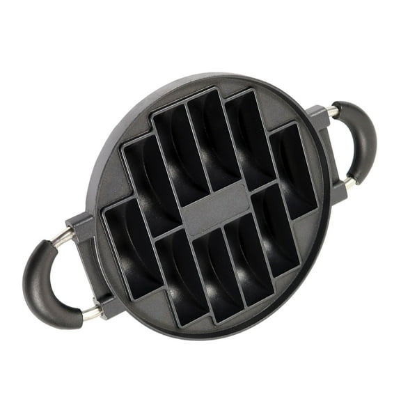 Simple and Lovely 10 Hole Cast Aluminum Pans Cake Cooking Pans Omelettes Pans Nonstick Cooking Molds for Kitchen Usage