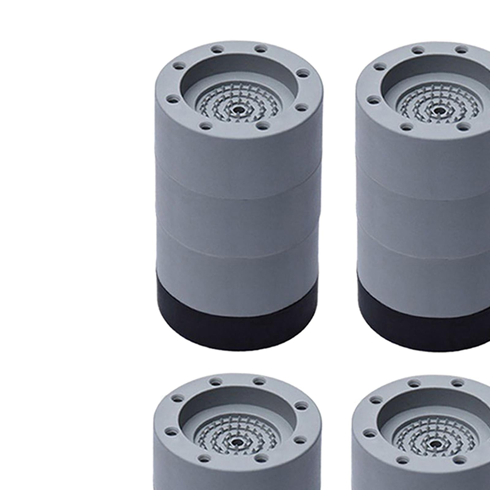 WLPZXP 4Pc Anti Vibration Pads Washer & Dryer Pedestals Fit All Machines Protects Floor Gray 8.5cm