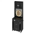 thumbnail image 7 of Tcbosik Vanity Desk Set with Lighted Mirror and 3 Storage Drawers, Makeup Table with Charging Station, Dressing Table with Hutch and Hooks, Pegboard & Hair Dryer Holder, Space-Saving Design, Black, 7 of 7