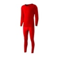 thumbnail image 1 of Chemises à Manches Longues pour Hommes Chemises à Manches Longues pour Hommes Coton Uni Coton Mince Col Rond Manches Longues sous-Vêtements Pantalon Ensemble, 1 of 8