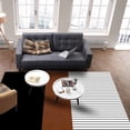 thumbnail image 4 of Boho Area Rug 5'x7' Modern Farmhouse Tribal Brown Stripes Lines Washable Area Rugs Non Shedding Floor Carpet Rubber Backing Non-Slip Indoor Mats for Living Room Bedroom Kitchen, 4 of 8