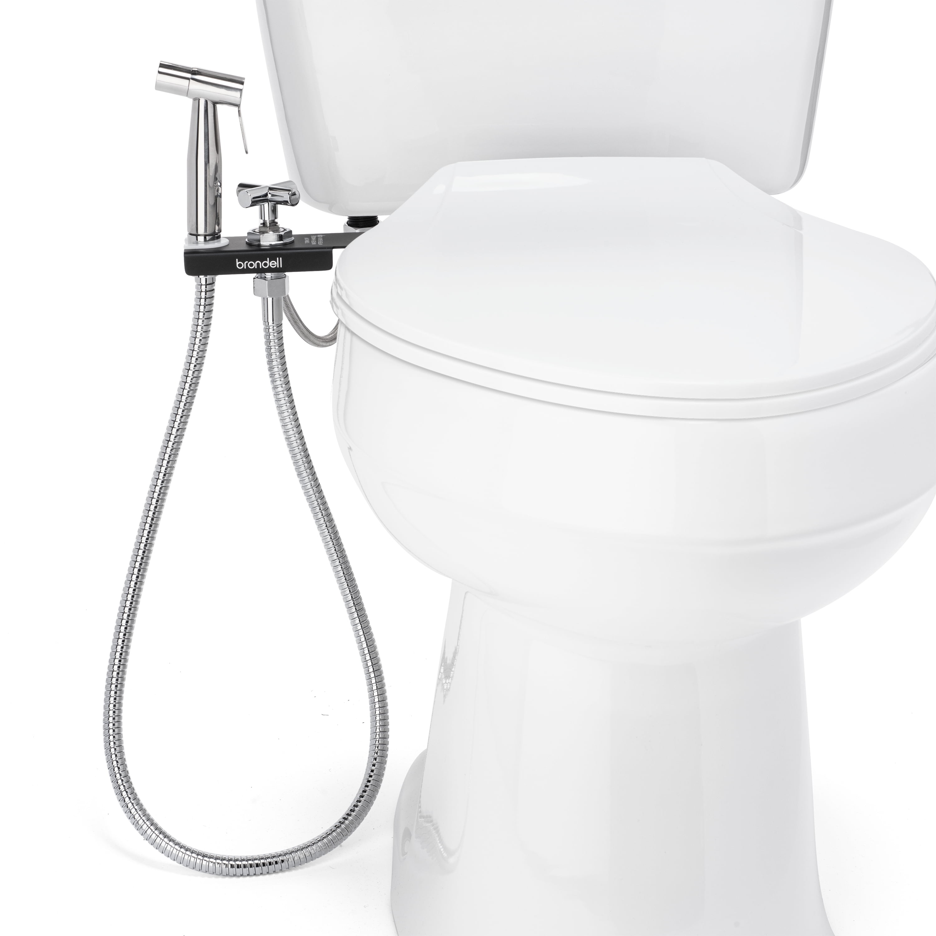 CleanSpa Luxury Hand-Held Bidet Holster with Integrated Shut Off, Black