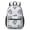 Geometric Flower and-3, variant on Geometric Flower and Dahlia White 17" School Backpacks for Teens,Waterproof Oxford Fabric,S-Shape Padded Straps for School,Travel,Hiking,Camping