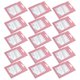 thumbnail image 4 of Sealable Storage Bags for Storage Use Pink Plastic 100Pcs Reclosable Pouches, 4 of 4