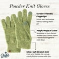 thumbnail image 2 of Britt's Knits Powder Knit Screen-Compatible Gloves - Green (Womens), 2 of 6