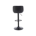 thumbnail image 6 of Guyou Modern Swivel Bar Stools Set of 2, Adjustable PU Leather Counter Height Kitchen Bar Chairs with Footrest and back for Pub Kitchen Island Dining Room, Black, 6 of 15