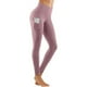 thumbnail image 2 of Gibobby Leggings de yoga para mujer Pantalones de mujer Tight Fitness Pocket Yoga Elástico Quick Solid Pantalones Yoga Dry Yoga Pantalones(Rosa,XL), 2 of 5