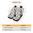 thumbnail image 7 of HUISEFOR 4 Pcs Black Bow Car Seat Cover Full Set Breathable Elastic Soft, Anti Slip, All‑Season Protection, Front and Back Seat Covers Protectors, Fits for Vehicle Cars SUV, 7 of 7