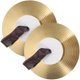 thumbnail image 1 of 1 par de platillos de mano pequeños de aleación para instrumentos musicales de percusión de bandas de música., 1 of 7
