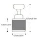 thumbnail image 5 of Dispensador de jabón líquido de 250ml, bomba de espuma con forma de flor, lociones, botella recargable, distribuidor de líquido, botella con Suministros de limpieza para el hogar Blanco Escribe un Cateissary HA006898-01, 5 of 6