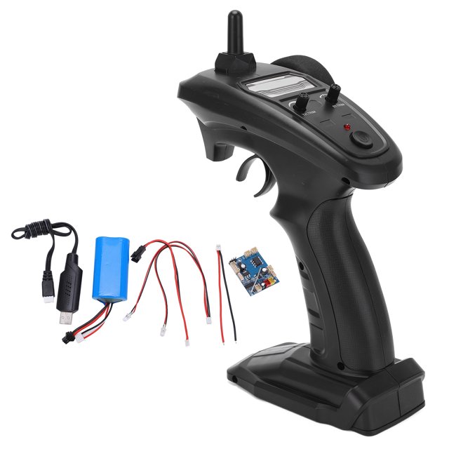 Sistema de radio RC control remoto 24G Mango de plástico Suave antiinterferencias Alto rendimiento Tiempo de trabajo prolongado con batería LiPo Luz LED para FY001A RC Car ANGGREK Otros